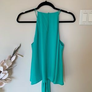 NWT Express high neck tie front tank